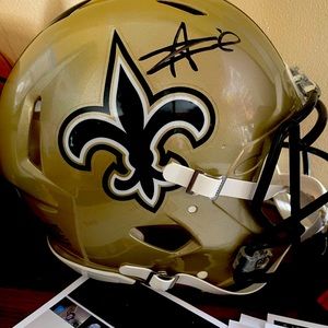 Alvin KAMARA authentic saints helmet autograph